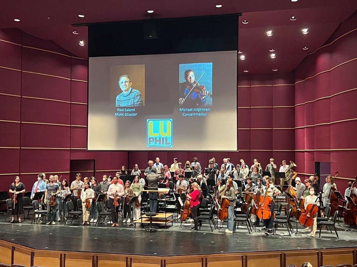 LHSGB's tweet photo. Members of the orchestra and band had the opportunity to watch the @LehighU orchestra rehearse with members of the @nyphil today! Thank you to @ZoellnerArts and the @BethlehemAreaSD for the opportunity! #BASDarts #BuildingBethlehem #pARTners @BASDRelatedArts https://t.co/afNtDecuxW