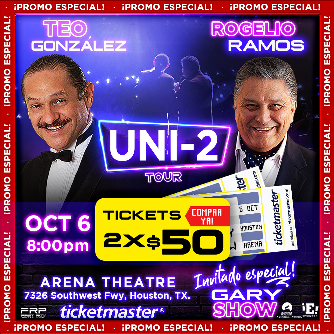 arenatheatre's tweet photo. ⚠️¡PROMO ESPECIAL! 👇
2 🎟️🎟️ x $50
😂😂😂
Tour UNI-2 con @teogonzalezrisa  y @RRamosShow  con un invitado especial @garycomediante 

📍 #ArenaTheatre
🗓️ JUEVES 06 DE OCTUBRE 2022
🎟️ https://t.co/vD1yIXTAop https://t.co/OM92yOsctM