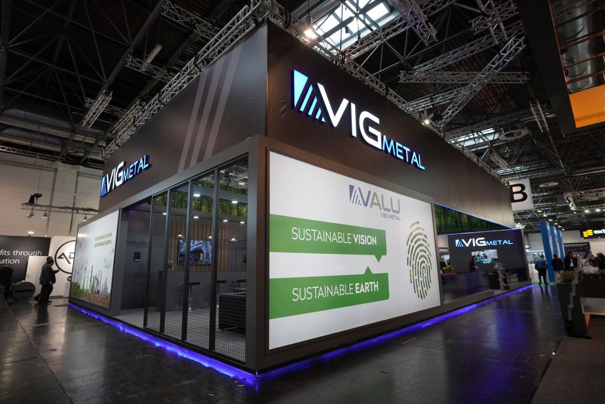VIGMETAL's tweet photo. Thanks your attention to our stand for today. See you again tomorrow.

#sustainability #al22 #aluminium22 #dusseldorffair #aluminiumfair https://t.co/qVZVcwBRK3