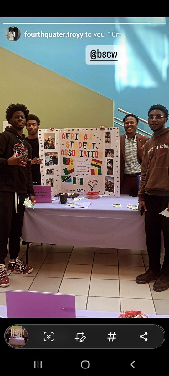 Hugeeeeee shout out to these incredible superstars! So excited about what the African Student Association is doing! Looking forward to our work ahead! BIG thangs poppin'! @Studentlifetpss 
@montgomerycoll 
#AfricanStudentAssociation
#profbcsw @kfjones4