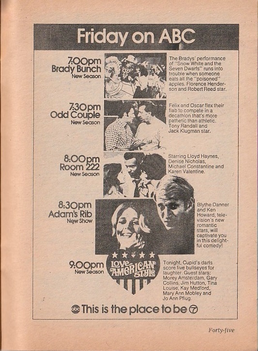 Chicago TV Guides on Twitter "On this day in 1973 ABC Evening Lineup