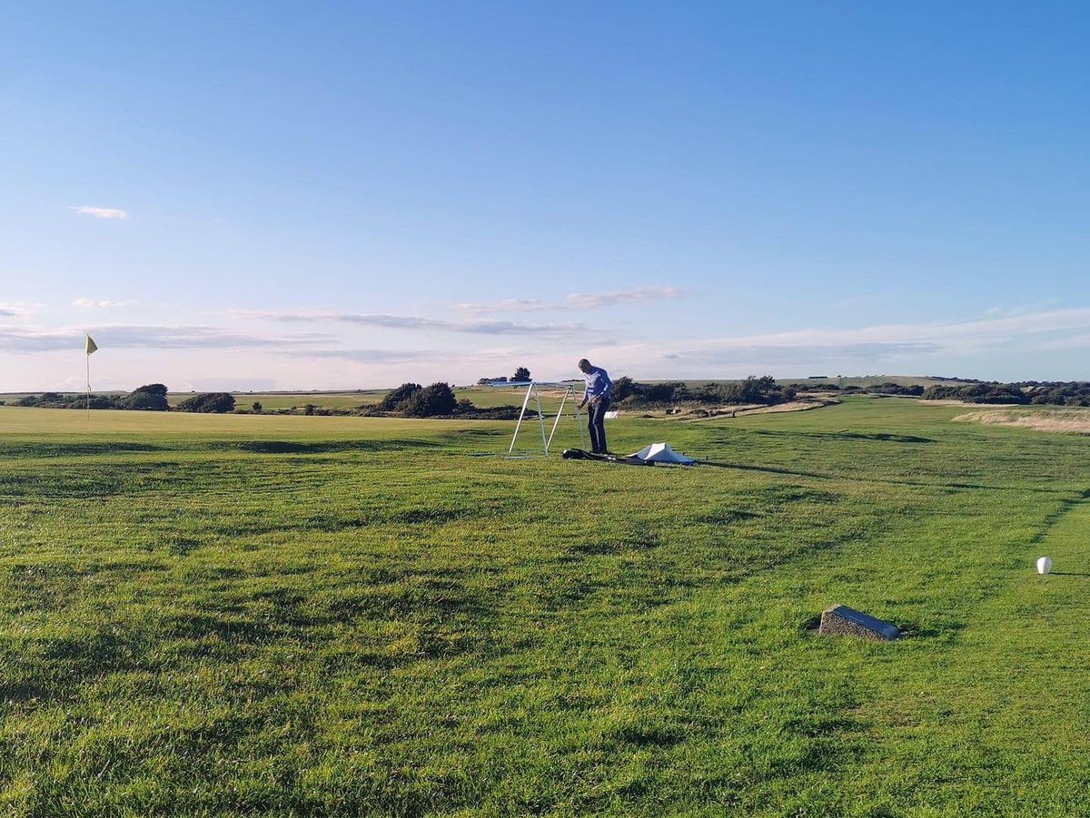 What a beautiful end to the day up on the course ☀️ 🍃 #golf #eastbourne