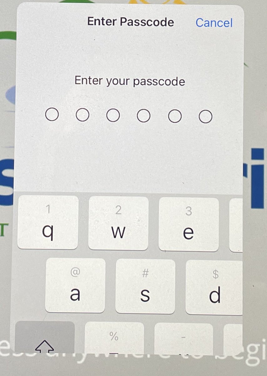 EatonDoug's tweet photo. Help me Apple iPad gurus! Trying to take an iPad out of guided access and I get this strange keypad that won’t let me put in my passcode. @wterral @kathylynnpryor @chris_tenbarge @juliedavisEDU @GreyCarter https://t.co/owqtRsad8F