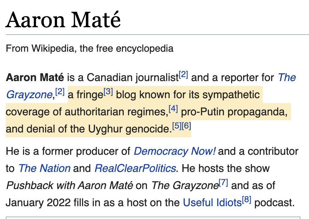 aaronjmate's tweet photo. @MaxBlumenthal Mine too. The people who claim to believe that GZ is a "fringe blog" happen to also spend a lot of time and energy fabricating claims about it. https://t.co/Fl0kPZ0N4O