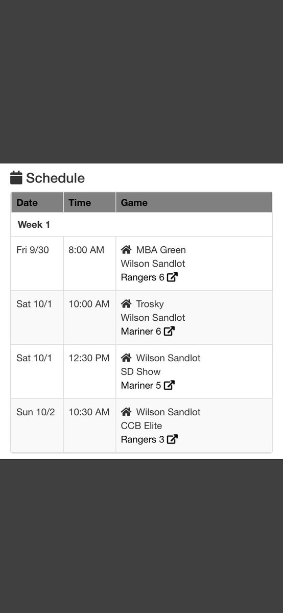 Looking forward to playing in the Senior Fall Classic this weekend with <a href="/AZSandlot/">Sandlot Baseball AZ</a>! Here is my schedule for the weekend.