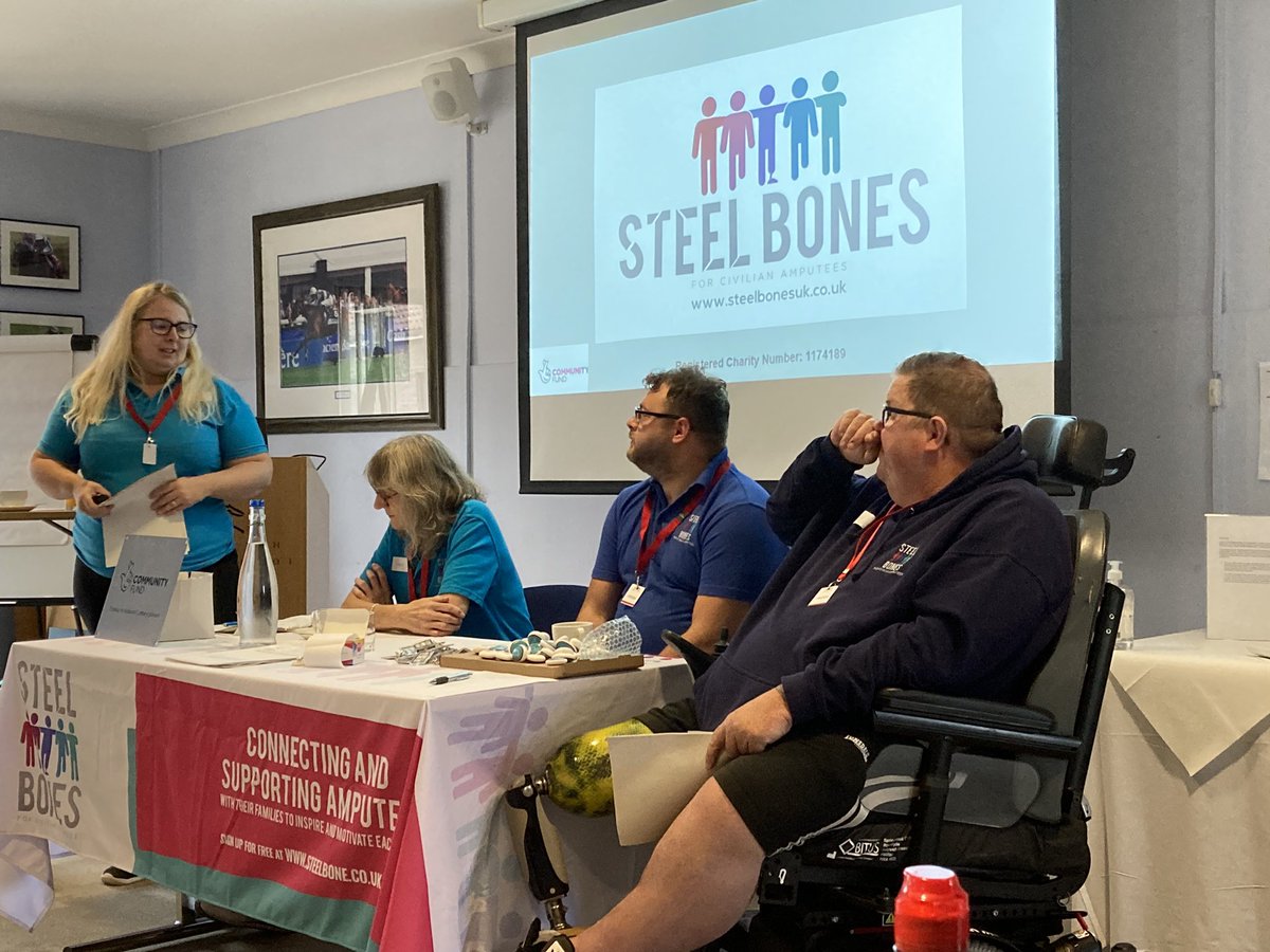 Great to attend <a href="/SteelbonesUK/">SteelBonesUK</a> Volunteers Induction evening.  Lovely to meet members.  Volunteers are a crucial part of <a href="/SteelbonesUK/">SteelBonesUK</a> @CfgLaw #cfglife <a href="/steve_maloret/">steve mal</a> #amputee