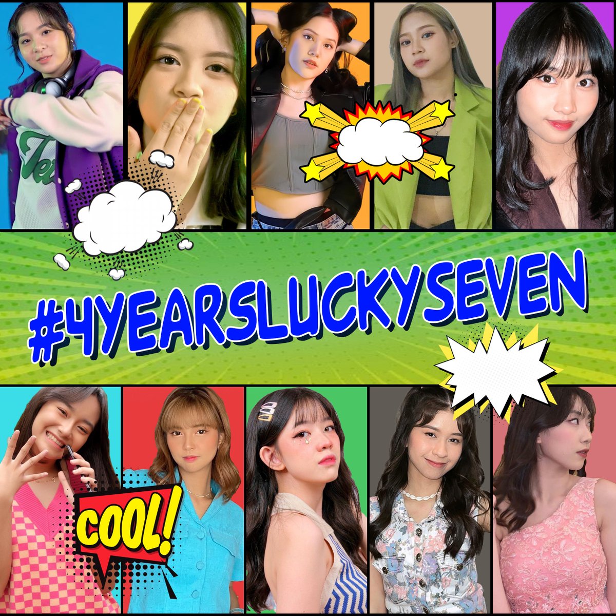 4 tahun telah berlalu, kini 10 wanita hebat masih memperjuangkan mimpi mereka disini.

Selamat berulang tahun generasi bercahaya dan paling semangat! Generasi 7 JKT48

Panjang umur perjuangan kalian dan semoga sukses serta bahagia untuk kita semua.

#4YearsLuckySeven