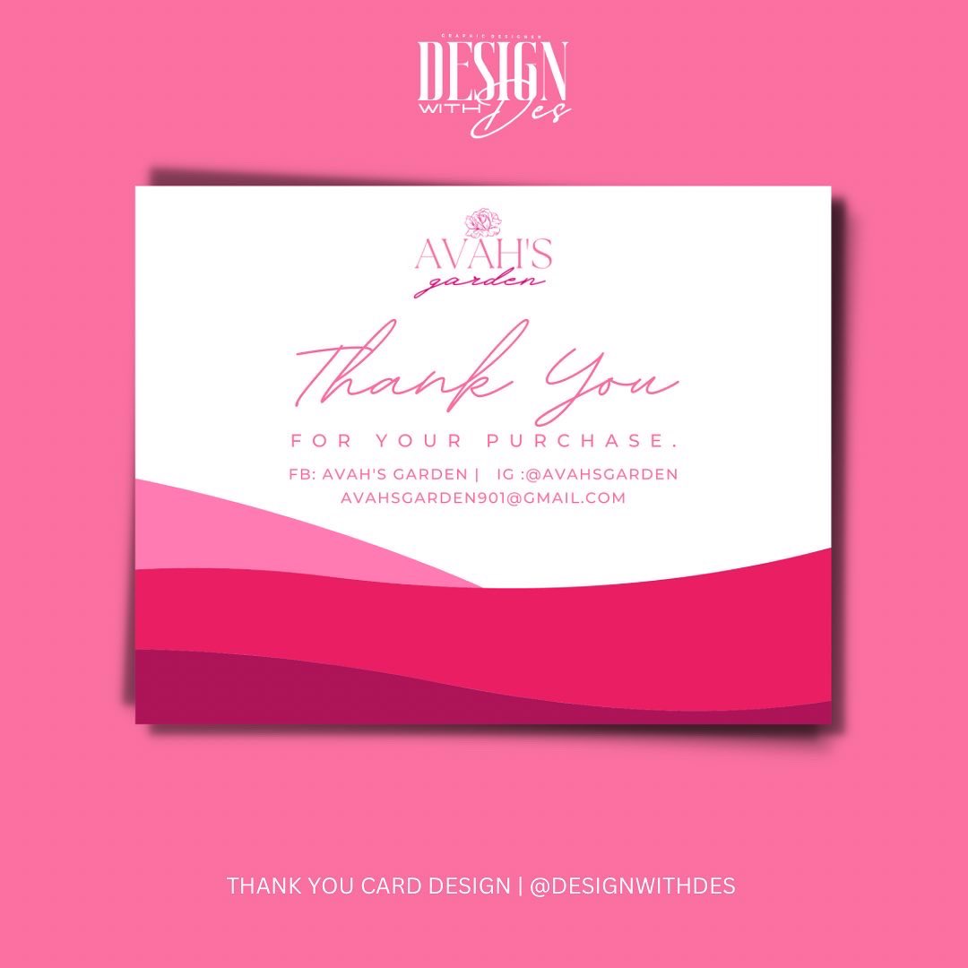 _DesignWithDes's tweet photo. Business &amp; Thank you card design for @avahsgarden  🌸🤍

My client wanted to stick with the same simple yet super cute design for both of her cards. I love how they turned out. 

For more information on how to get started check out https://t.co/DO9Vl9mROj 

#graphicdesign https://t.co/137Y8t7DuC