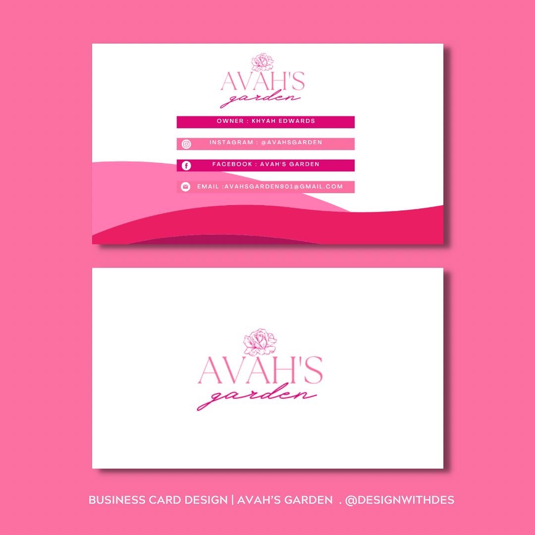 _DesignWithDes's tweet photo. Business &amp; Thank you card design for @avahsgarden  🌸🤍

My client wanted to stick with the same simple yet super cute design for both of her cards. I love how they turned out. 

For more information on how to get started check out https://t.co/DO9Vl9mROj 

#graphicdesign https://t.co/137Y8t7DuC