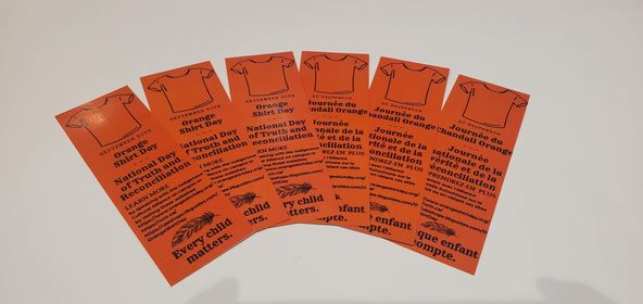 BishopsLibrary's tweet photo. Sept. 30th marks both National Truth and Reconciliation Day &amp; Orange Shirt Day. We have created a display of resources about the residential school system &amp; works from Indigenous authors who felt its intergenerational impact. The display is located near the bottom of the Agora. https://t.co/P6xqANHvmc