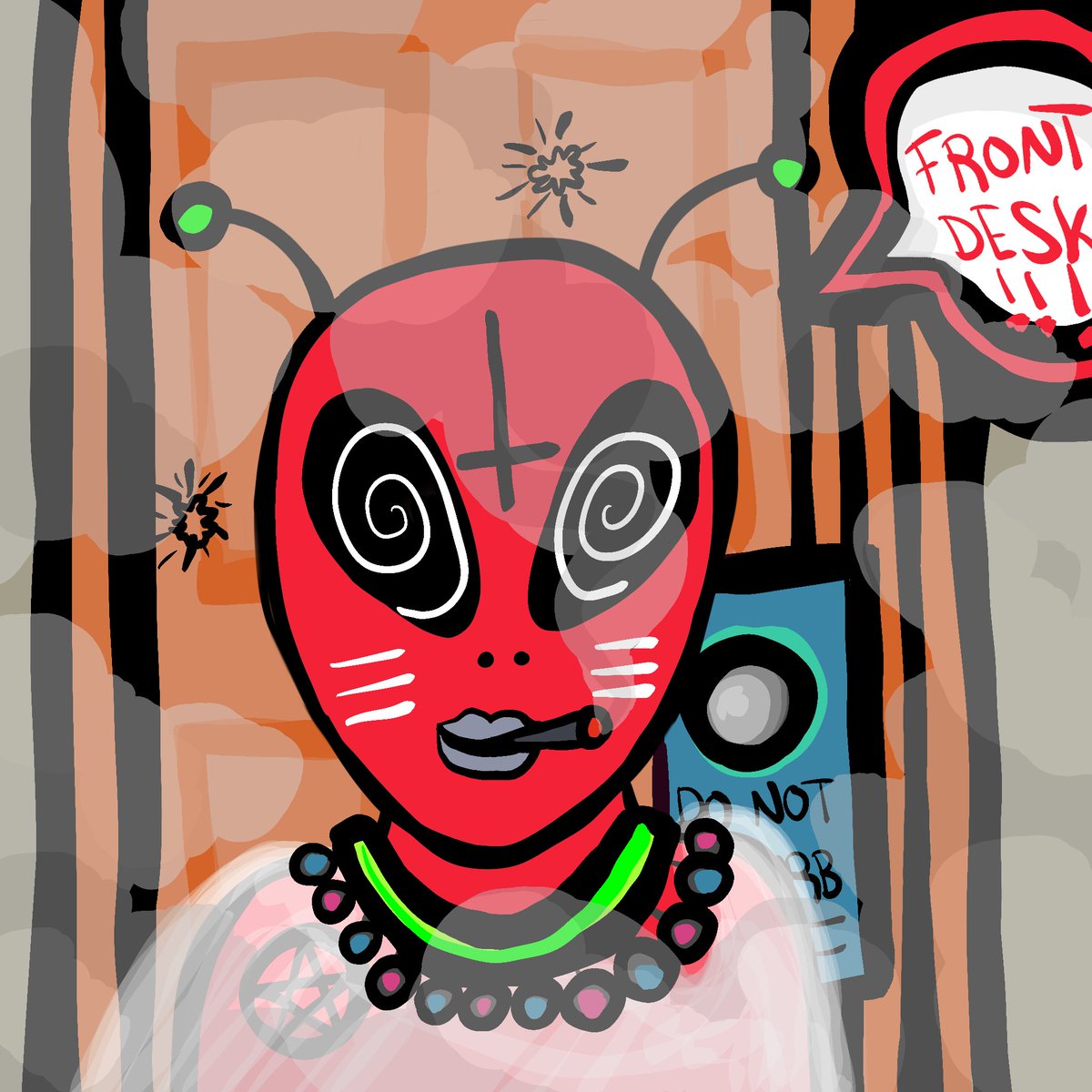 _Outofthefloor_'s tweet photo. Been a wild few days… #aliens #nft #nfts #420art #digitalart #NFTartwork https://t.co/psErRw8l9W