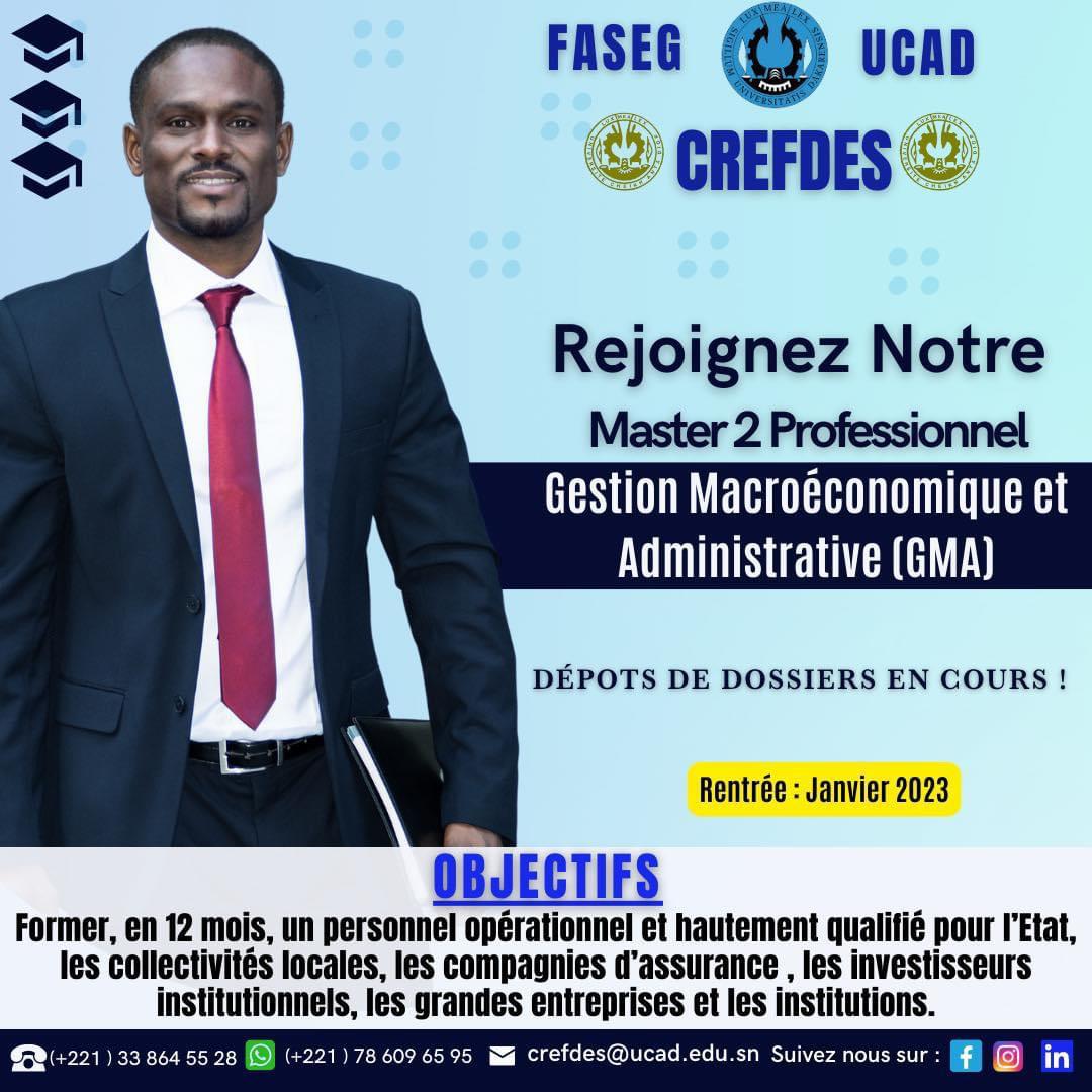Crefdesucad's tweet photo. Rejoignez-nous dès maintenant. 
Pour plus d’informations 👇🏽

☎️ (+221 ) 78 609 65 95 via WhatsApp 
☎️ (+221 ) 33 864 55 28 

✉️ crefdes@ucad.edu.sn 

#crefdes #UCAD #FASEG  #statistiques #economie #banque #finance #macroéconomiques #doctorat #master #dakar #senegal https://t.co/t6gp5D9c6F