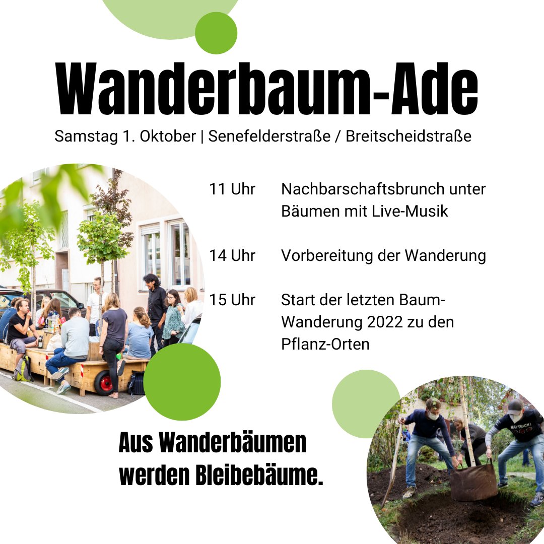 wanderbaumallee's tweet photo. #NimmPlatz Zum Saisonabschluss 2022 verwandeln wir diesen Samstag gemeinsam mit euch allen die Senefelderstraße in einem Abschnitt von 250m2 in einen Platz für Menschen! https://t.co/sL4aq1R4Rx