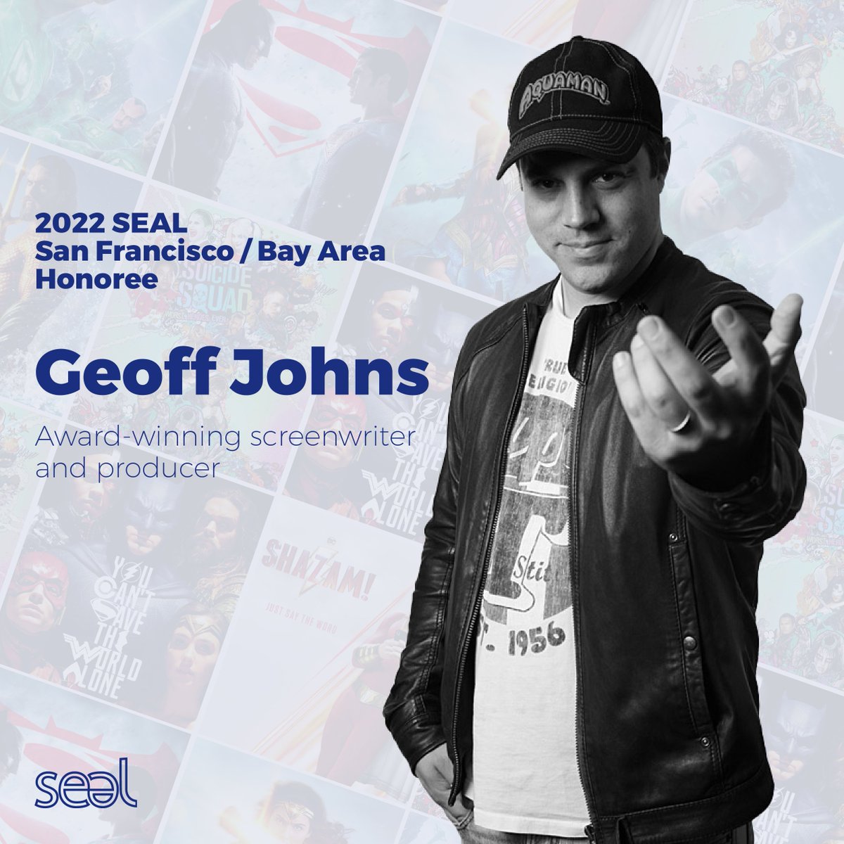 sealforlebanon's tweet photo. We are thrilled to announce that Geoff Johns will be our San Francisco/Bay Area Benefit Dinner Honoree. 
Geoff Johns is an award-winning screenwriter, producer and one of the most successful comic book writers of his time. 

#SEAL #Lebanon #SanFrancisco  #GeoffJohns #MadGhost https://t.co/uAlnyW23QR