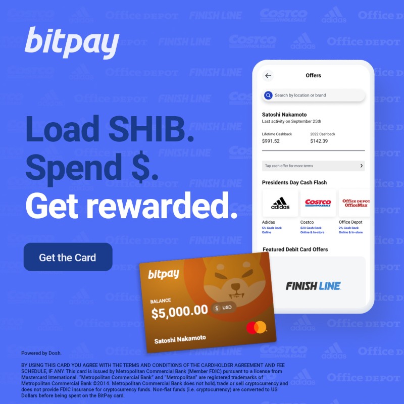BitPay's tweet photo. Get the BitPay Card. Load your crypto onto the card &amp; convert to cash instantly. Get rewarded when you use your card at your favorite stores!