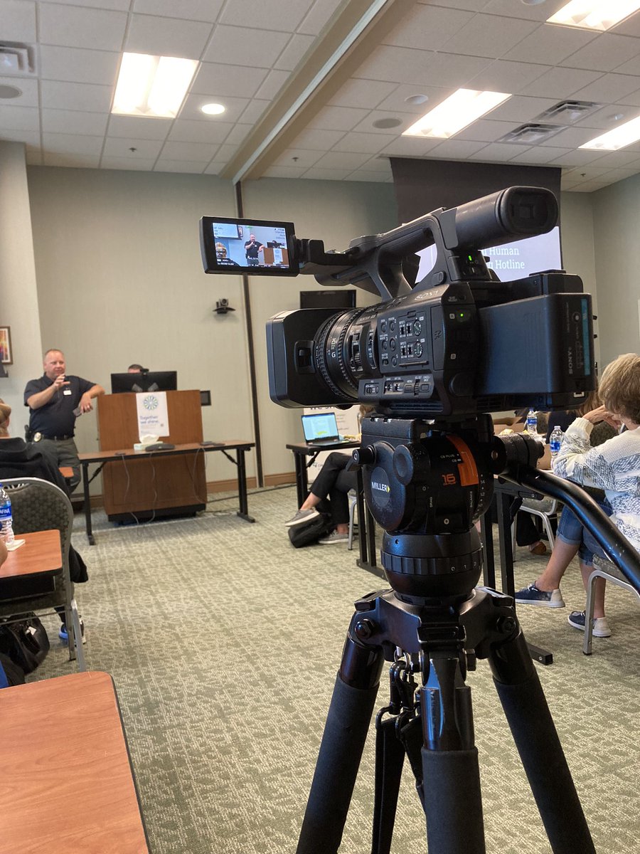 KaseyMintz4's tweet photo. Several people are gathered @CHIhealth St. Francis in Grand Island for the an informational session on human trafficking awareness. Look for my reports about the session on @KSNBLocal4. https://t.co/DdTqV4xmQ6