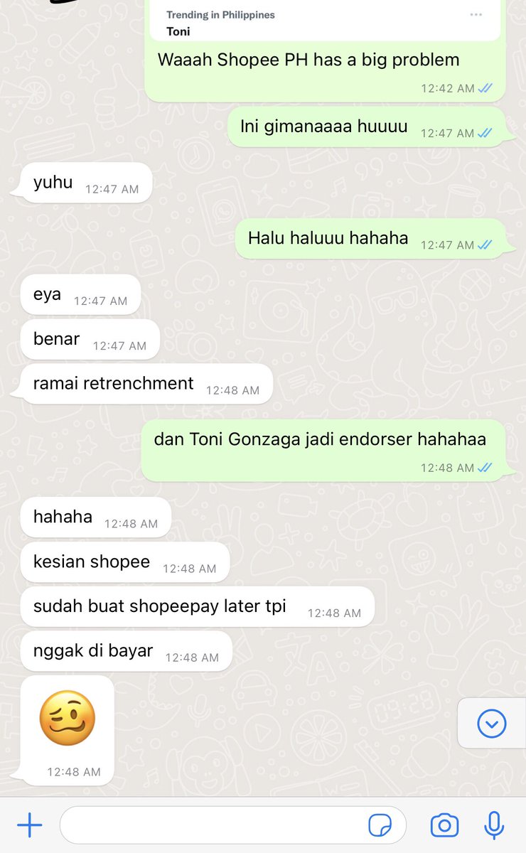 brgrbm's tweet photo. Talked to a relative who works at ShopeeSG regarding the #ByeShopee issue and it seems that Shopee doesn’t have a mechanism to go after people who won’t finish the SPayLater… wow. This is definitely gonna hurt the company esp with people deactivating accounts left and right. https://t.co/c0LHnY9ANa