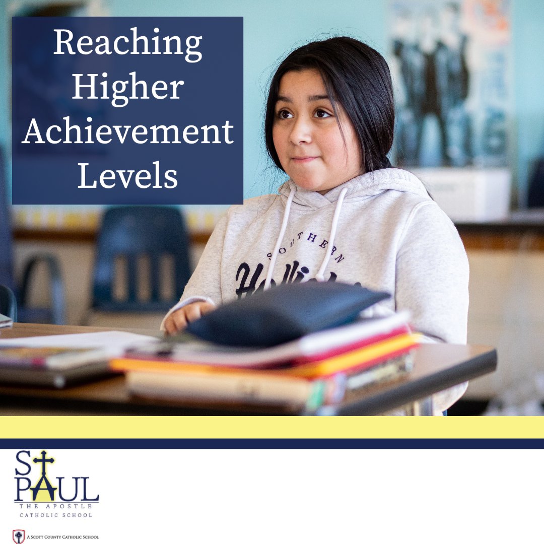 Data shows that students at St. Paul reach higher achievement levels the longer they are in our programs. 

#elementaryschool #catholiceducation #gradeschool #kindergarten #catholicschool #davenportiowa #davenportia #quadcities