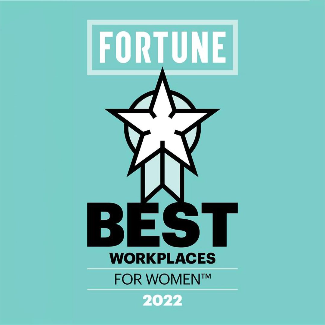 We are proud to be named to the 2022 Fortune Best Workplaces for Women list. Thank you @FortuneMagazine and @GPTW_US for the honor. Read more: ow.ly/rwIk50KVc1f and check out our open opportunities here: ow.ly/gCjn50KVc1e #BestWorkplaces