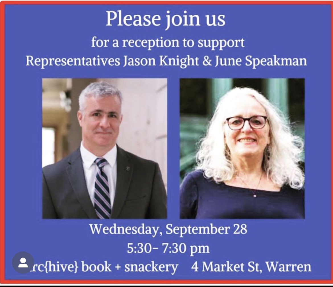 WarrenRIDems's tweet photo. See you tonight. It’s the perfect evening for discussing all things political! https://t.co/YDt4E2gH3N