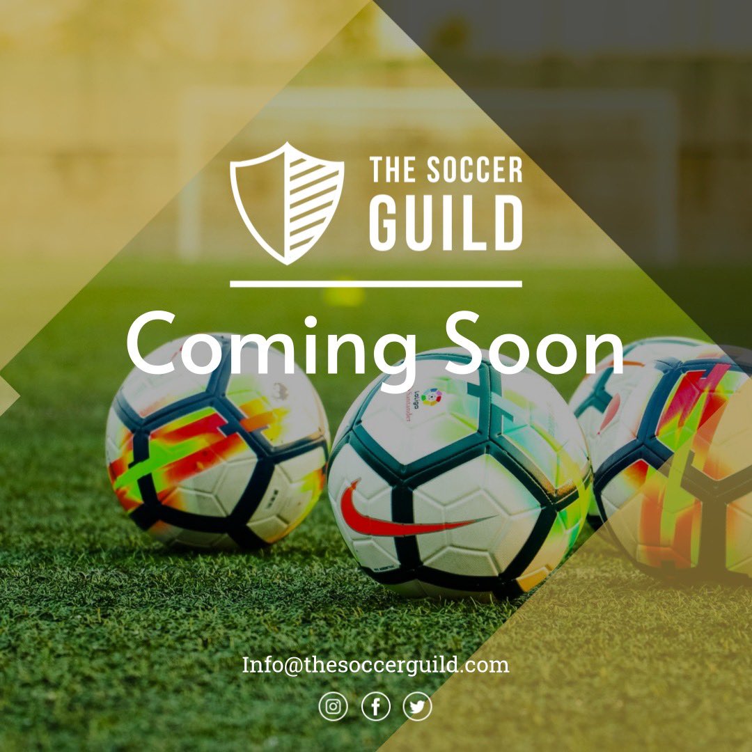 TheSoccerGuild's tweet photo. TheSoccerGuild - Coming Soon 

1-1 Soccer Coaching now available 

Email 📧 - Info@thesoccerguild.com https://t.co/jmMFYWGeiJ