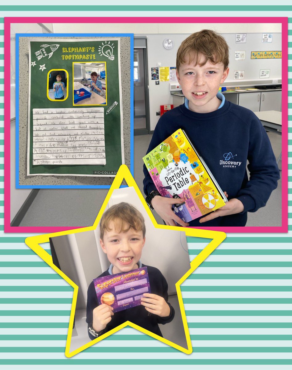 DiscoverySheff's tweet photo. This young manβs passion for science is incredible! We finished the lesson by reading Kβs Periodic Table book and learnt some really fascinating facts #ScienceStar https://t.co/yh8ugpZr4t