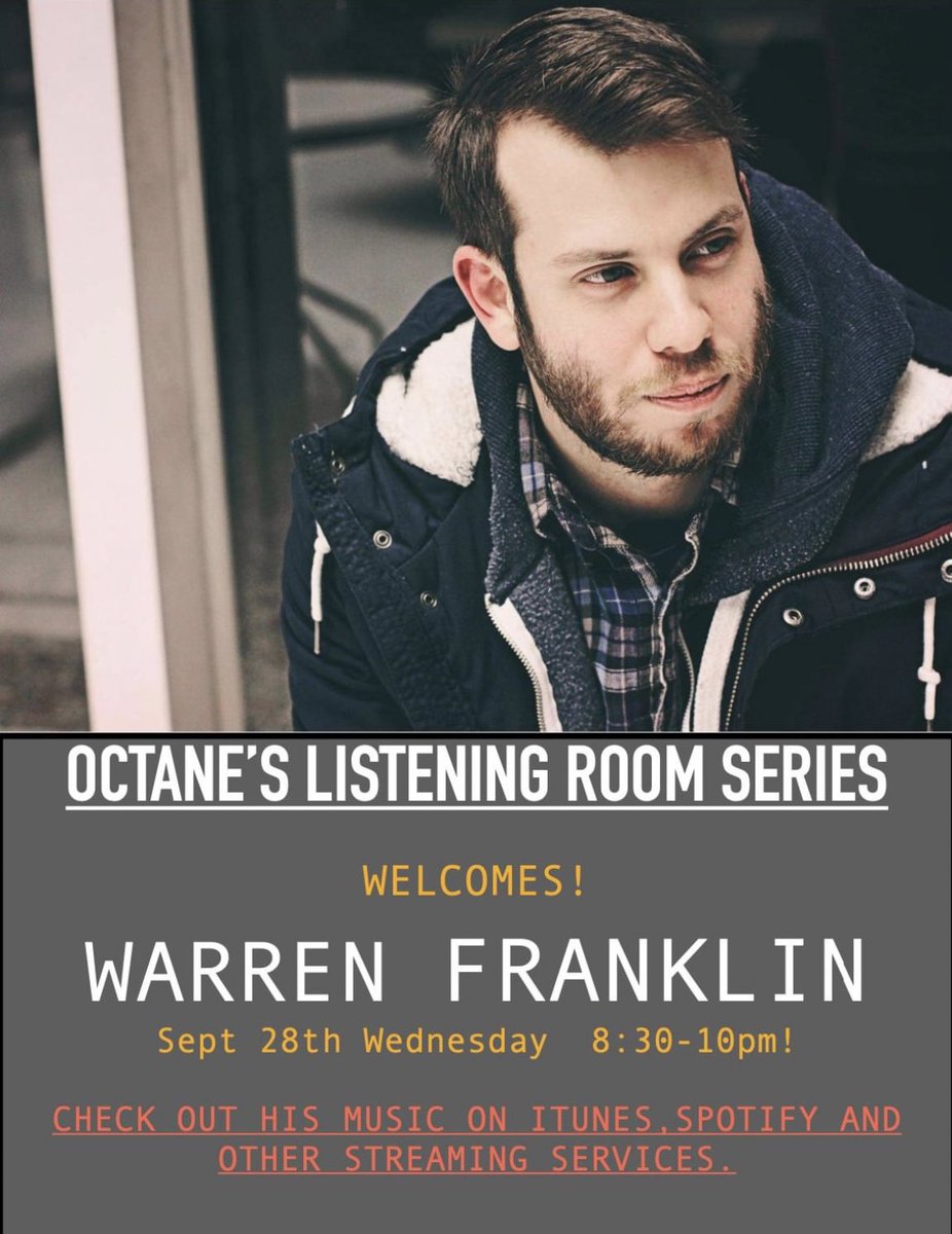 Playing in Rockford tonight at @octanerkfd. I promise you that this will be one of the shows of all time. Guaranteed.