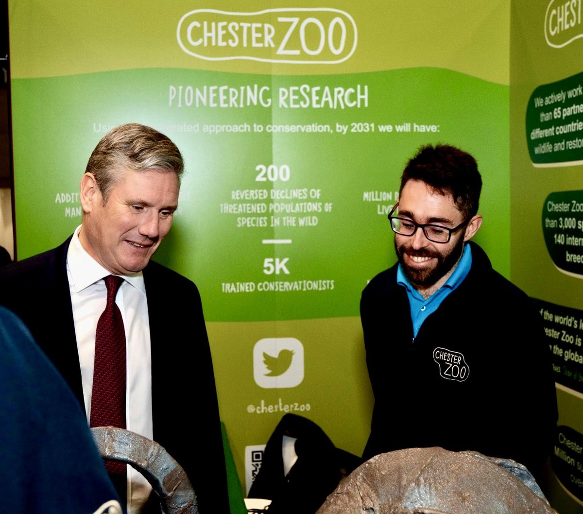 Chester Zoo (@chesterzoo) on Twitter photo We’ve been at the <a href="/UKLabour/">The Labour Party</a> Party Conference all week making our voice heard, ensuring politicians have the BIG environmental issues we face at the front and centre of their thoughts.
Great to discuss our plans to make sure wildlife can survive and thrive with <a href="/Keir_Starmer/">Keir Starmer</a>… We’ve been at the <a href="/UKLabour/">The Labour Party</a> Party Conference all week making our voice heard, ensuring politicians have the BIG environmental issues we face at the front and centre of their thoughts.
Great to discuss our plans to make sure wildlife can survive and thrive with <a href="/Keir_Starmer/">Keir Starmer</a>…