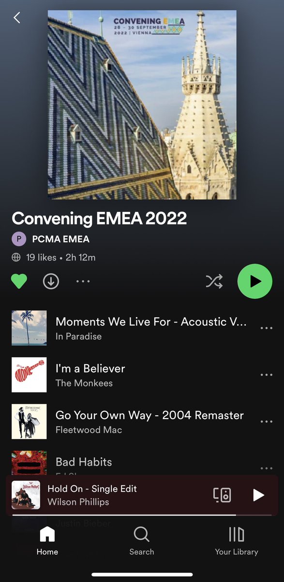 Getting ready for the @pcmahq #ConveningEMEA opening reception and listening to the brilliant playlist the team created! Thanks @jaimebennett0 #pcma #conveningemea #pcmaemea