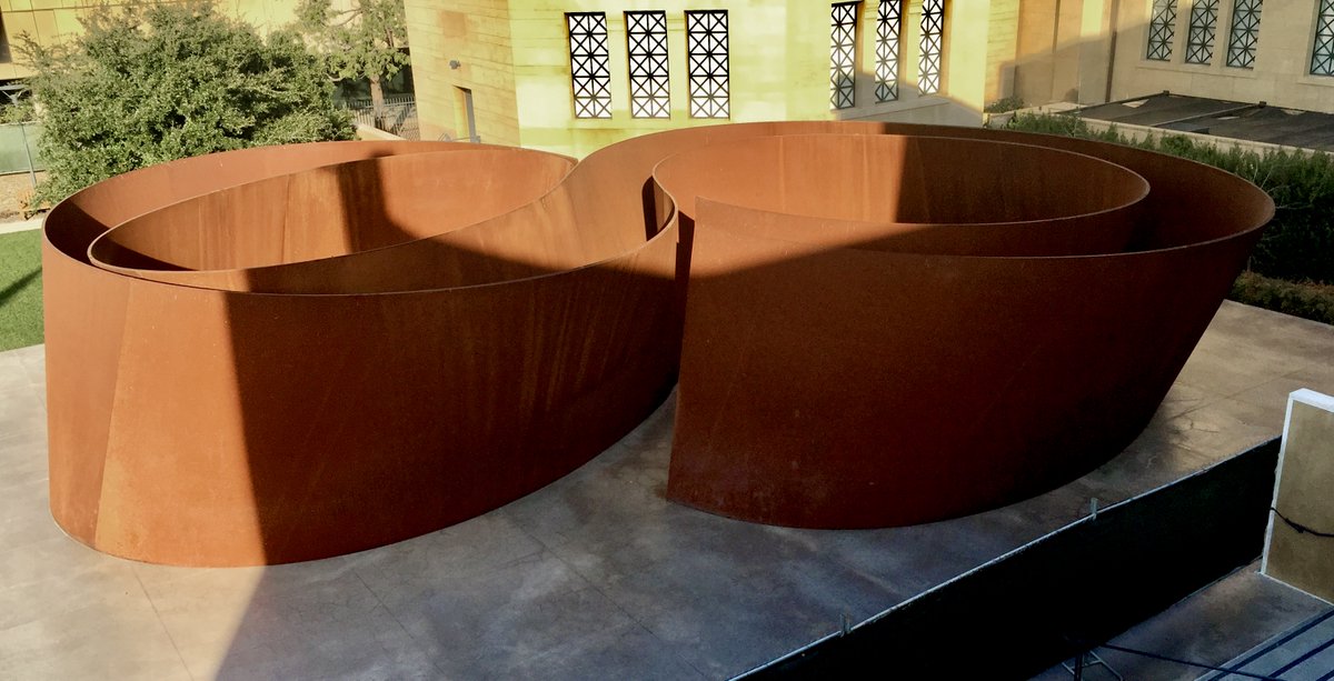 Richard #Serra sculpture, Cantor Center, Stanford U. <a href="/CantorArts/">Cantor Arts Center</a>