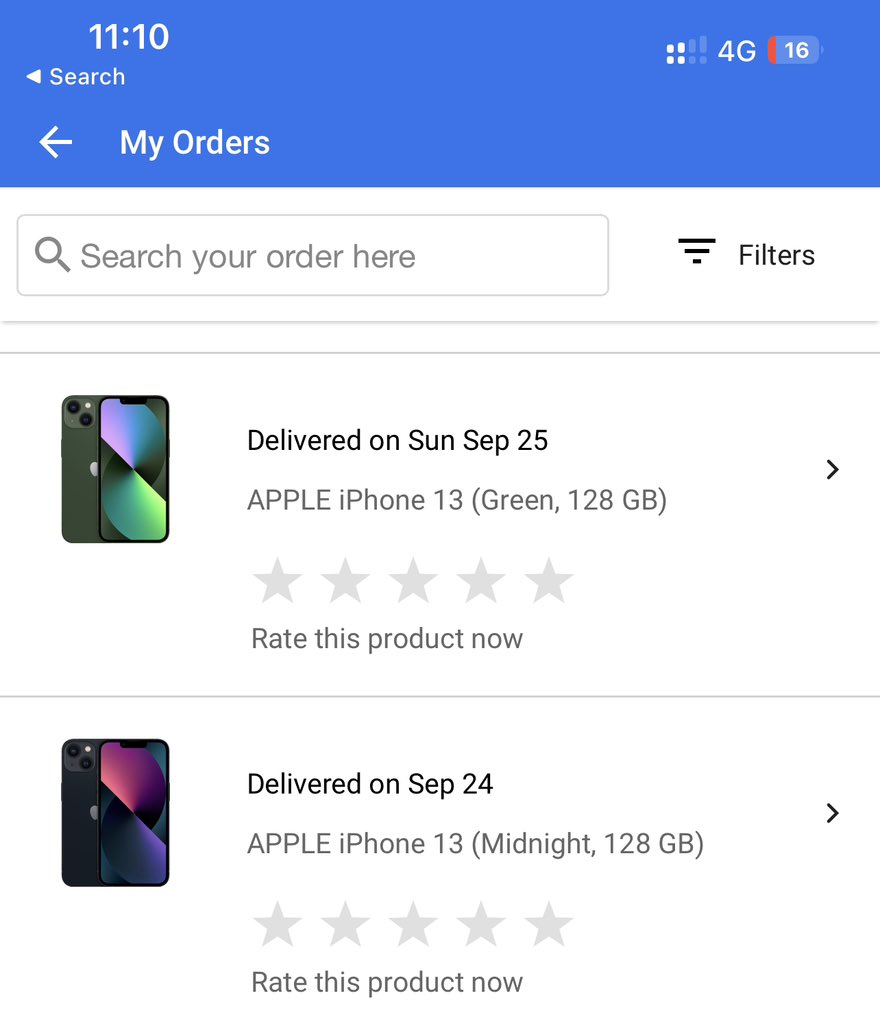 vcha29's tweet photo. @stufflistings 2 Iphone 13’s, luckily got both delivered https://t.co/NKL0QMQAAp