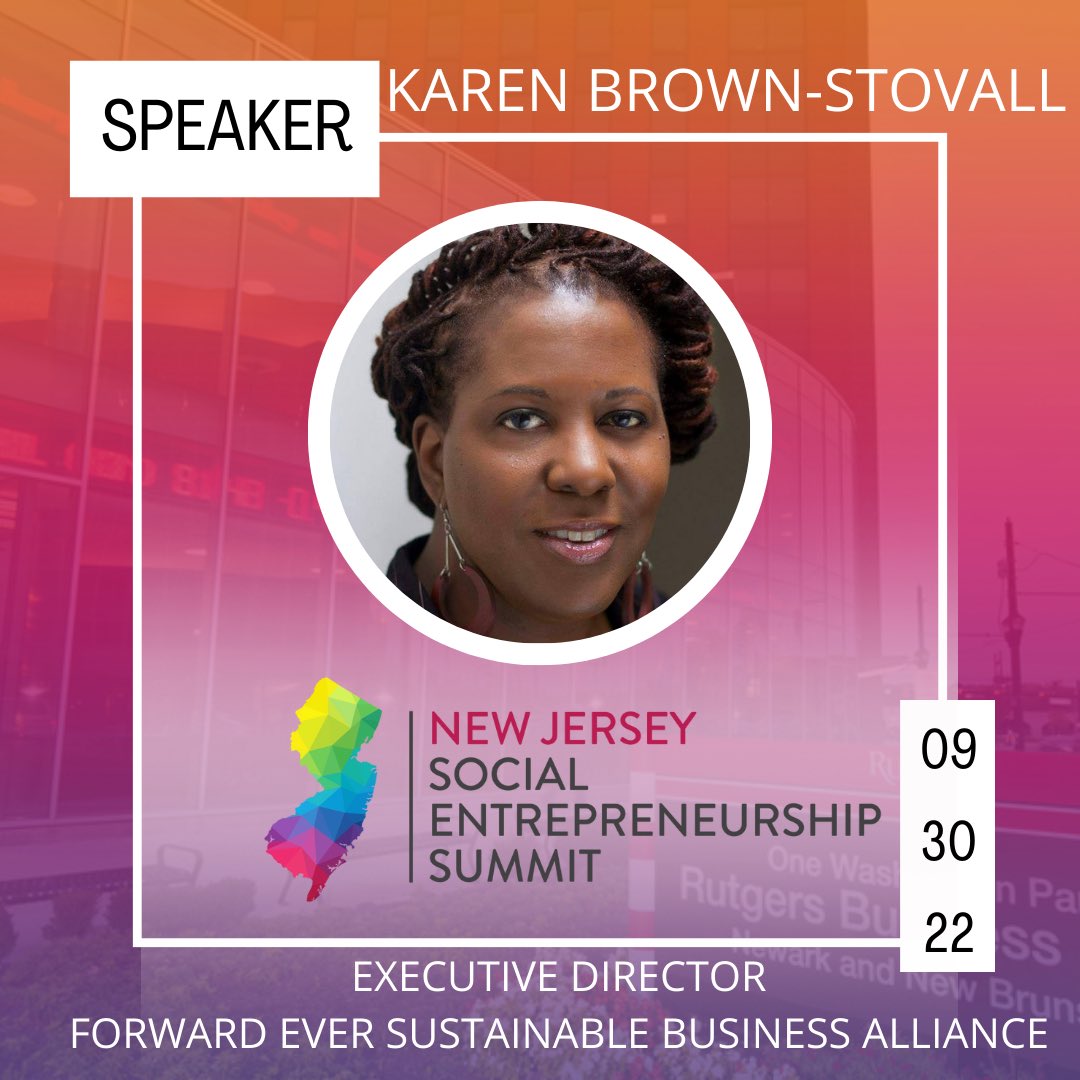 forwardevernj's tweet image. The #NewJersey Social Entrepreneurship Summit is on September 30! You don’t want to miss this incredible event, featuring our Executive Director Karen Brown-Stovell as a speaker!

Grab your ticket here ➡️

njsesummit2022.eventbrite.com

#NJSESummit2022 #SocialEntrepreneurs @NJSocEnt