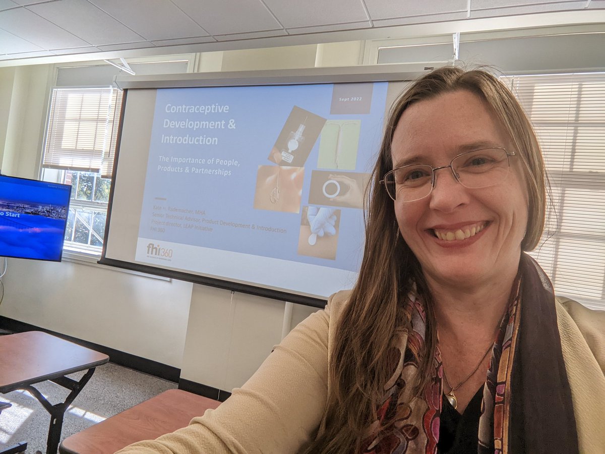 kateradNC's tweet photo. Grateful for chance to guest lecture about contraceptive technology innovation at @DukeGHI with my fellow @womenlifthealth alum @MeganHuchko The students were amazing and loved the conversation about how to expand access to #FP globally
#FPforward #nextgenFP @fhi360 @ctiexchange https://t.co/B2CrYrq1Xy