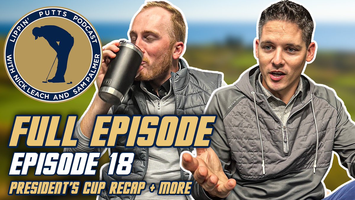 LippinPutts's tweet photo. 🚨 Episode 18 is out and available! 🚨

It’s a full on @PresidentsCup recap! 

*Show will be moving to bi-weekly during golf season slow period*

Apple Podcasts 🎧: https://t.co/pTcd4weKM6

Spotify 🎧: https://t.co/KkI6tdADwO

YouTube 📺: https://t.co/0KeYRfbFtn https://t.co/ckt5cbroas