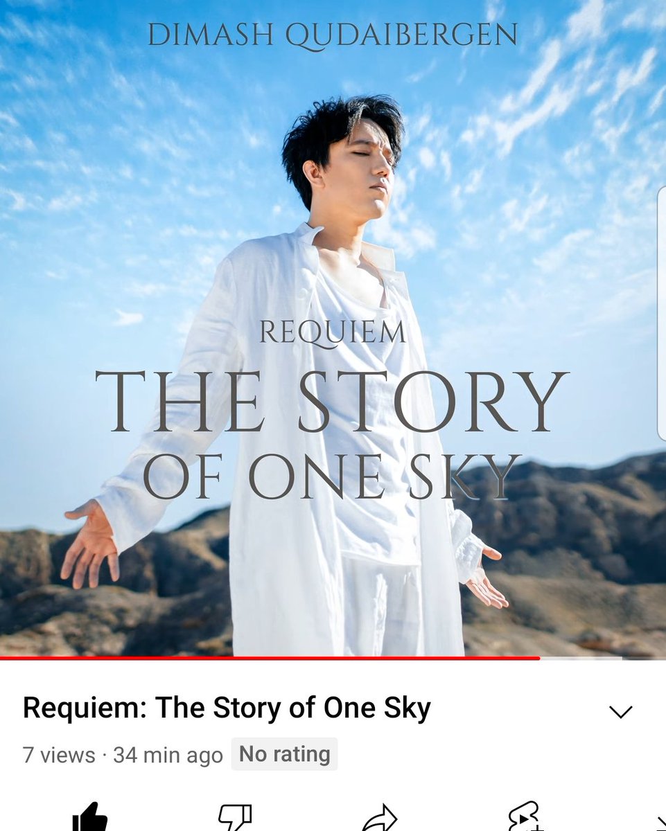 PDear152's tweet photo. The song #TheStoryOfOneSky by @dimash_official  is now available on YouTube Music (audio version).

I have not seen it yet on Spotify, iTunes, Apple, etc but hopefully soon 🙏❤
#DimashQudaibergen 

Link  ⬇️  
https://t.co/eUi18INd8v https://t.co/RTXpM5Gan5