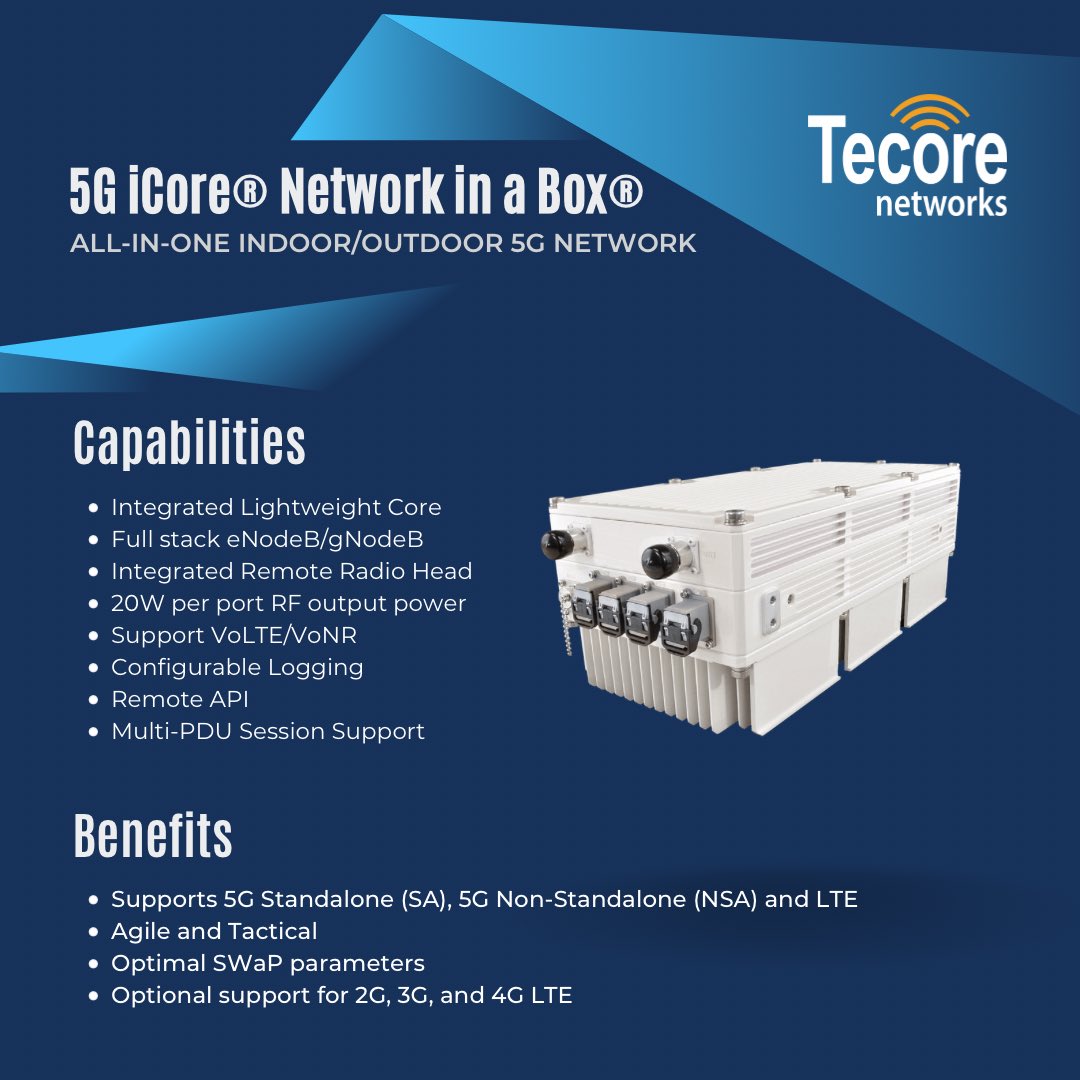 Experience innovation at its peak with our lightweight and agile 5G Network in a Box. Stop by Booth 1030 to learn more.
<a href="/GSMA/">GSMA</a> <a href="/CTIA/">CTIA</a> #MWC22 <a href="/MWCHub/">MWC</a> #5G #LTE #NIB #mobile #connectivity