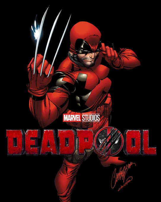 Who's psyched for the big DEADPOOL 3/Wolverine news that  's &amp;  dropped yesterday themselves?! Art by myself and Christina Strain. #deadpool #deadpool3 #ryanreynolds #hughjackman #jscottcampbell #marvel #marvelstudios 