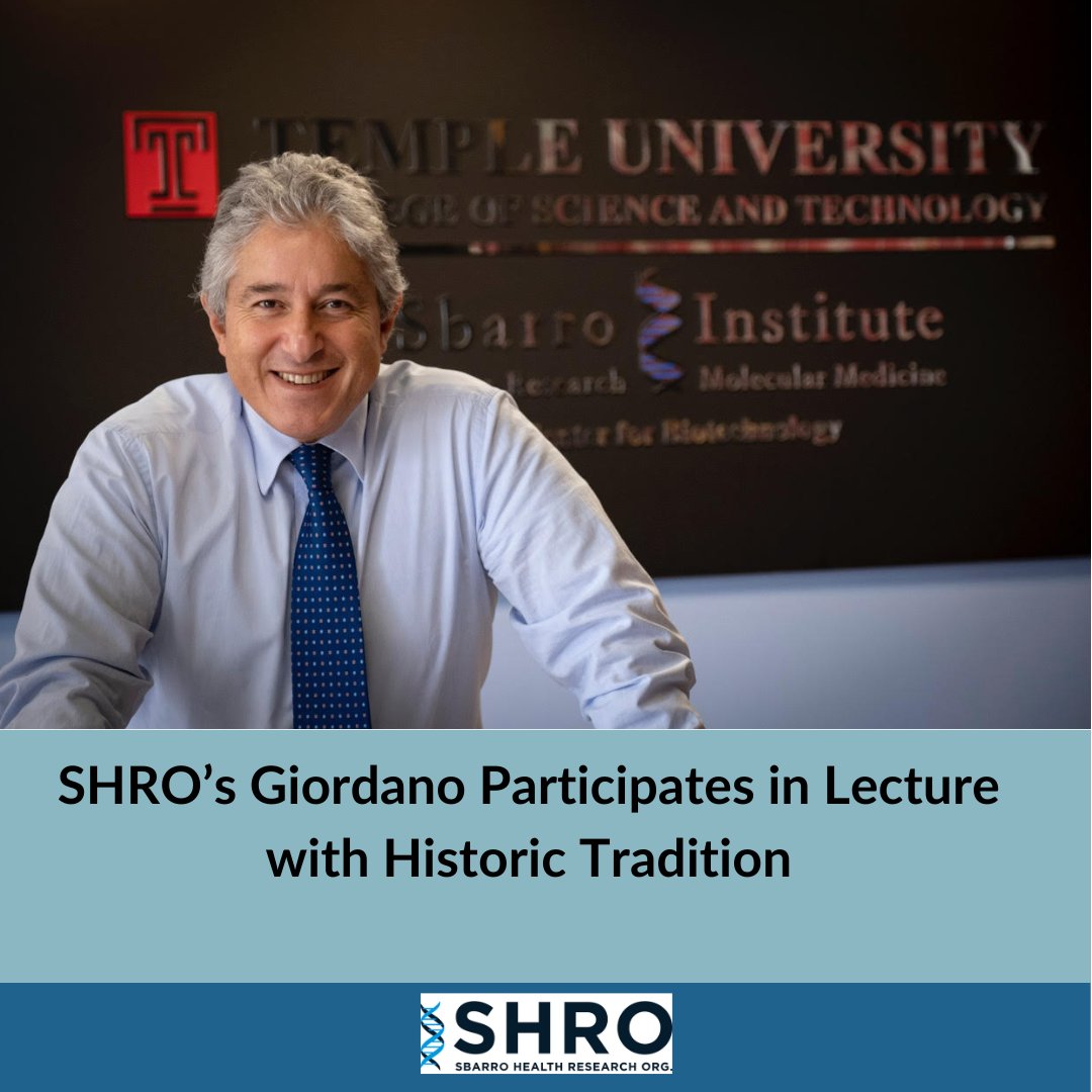 sbarro_health's tweet photo. #Blogpos
We were pleased to have our founder Antonio Giordano participate this week in a lecture sponsored by the Institute for European Studies at UC Berkeley.
 https://t.co/A9ZXYPnHN8
#SHRO #MadeAtSHRO #DiscoveredAtSHRO #sbarroinstitute #sbarrohealthresearchorganization https://t.co/4L7kRMZm8R