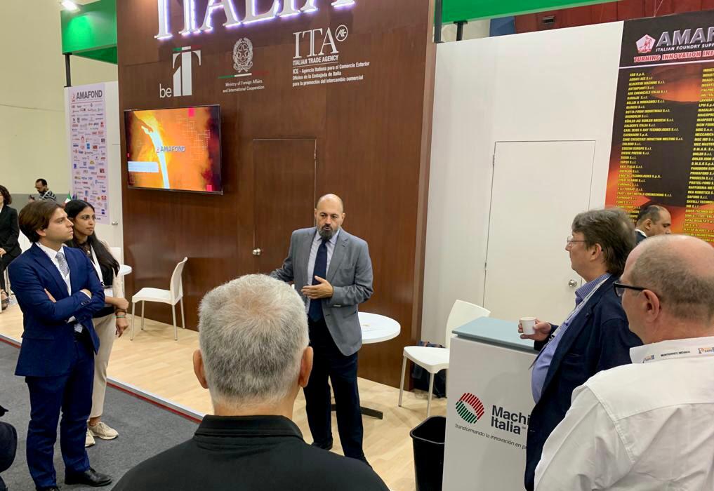 ITAMexico_'s tweet photo. #ItalianExcellence ✨🇮🇹 ICE CDMX inaugura il padiglione di aziende italiane alla fiera del settore metallurgico e fonderia 👩🏼🏭🏭 di #FundiExpo 2022. 📍🗺️ Dal 28 al 30 settembre a Monterrey, Nuevo Leon. Con @ITAMachines e @Amafond1.
.
@ITAtradeagency @ItalyinMEX @puntodincontro https://t.co/iPp77cSafX