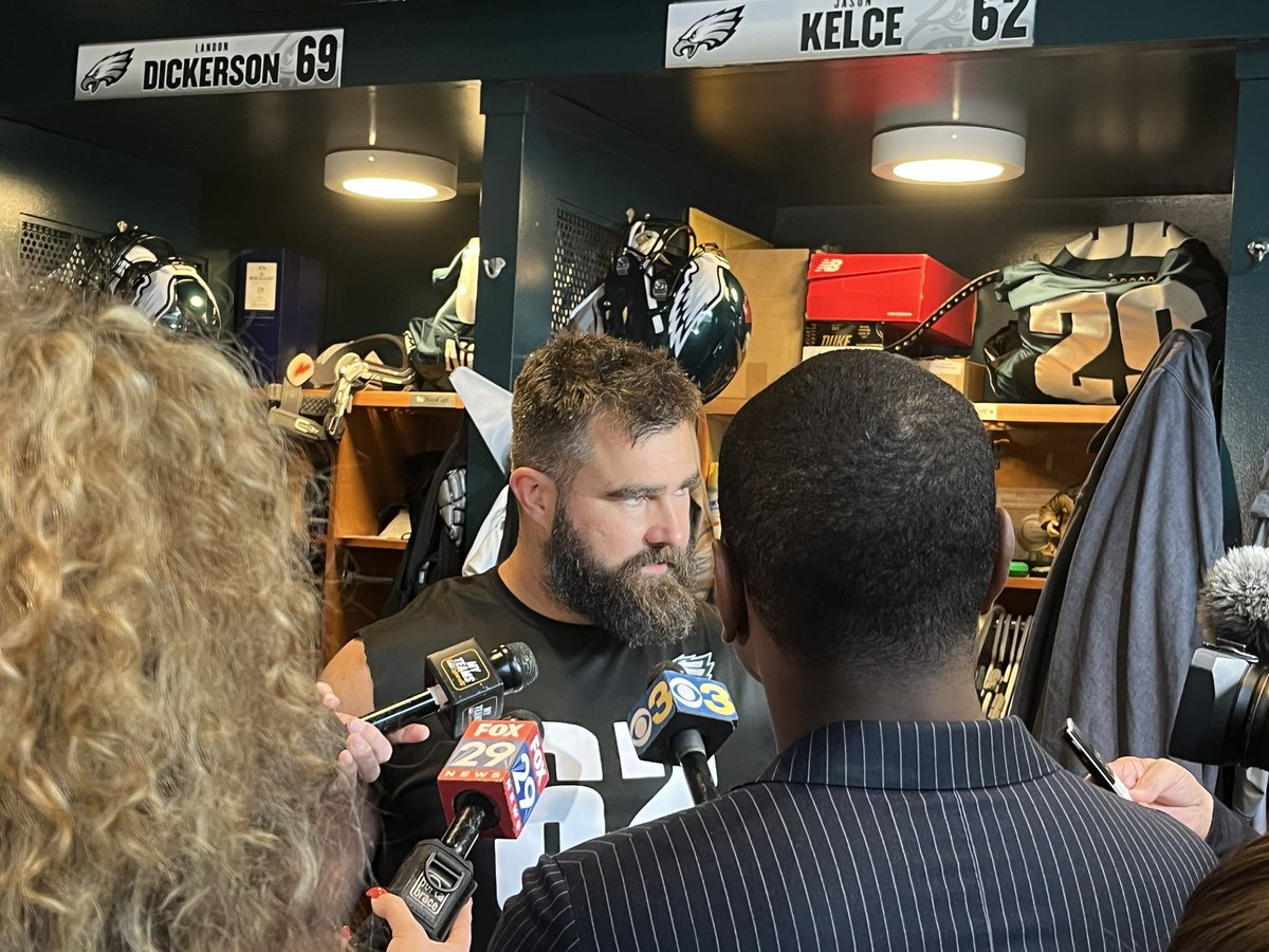 Jason Kelce on what his “Batman” name would be on this Eagles team:

“Fat Batman” or “Bearded Batman”