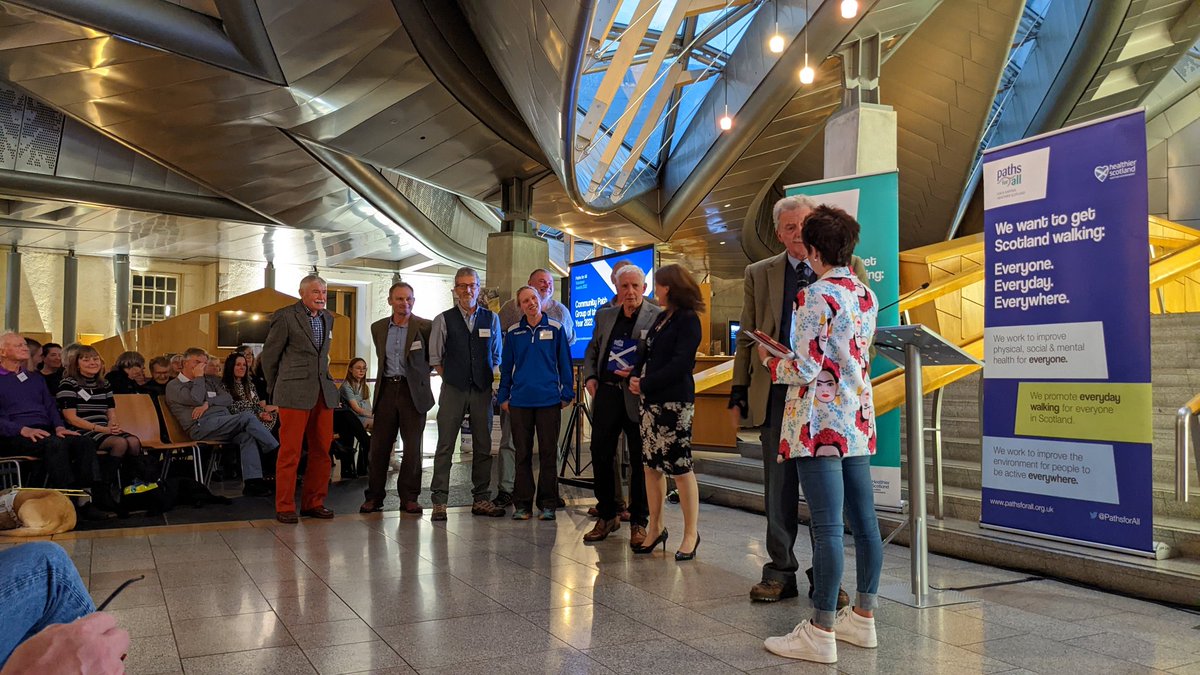 walking_scot's tweet photo. Our #CommunityPath Group of the Year is Kingussie Community Development Company for their hard work &amp; dedication to creating a signposted network of paths across the area to promote #walking, recreation &amp; learning for locals and visitors alike!

#PathsForAllVolunteerAwards https://t.co/AaxgKi01GI