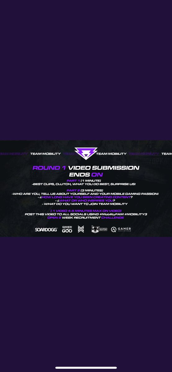 NatureProvider's tweet photo. The #MobilityFAM #Mobility3 Recruitment Challenge is NOW OPEN!
https://t.co/3Cg84K9smj
WILL YOU BE THE TOP 25? Also join https://t.co/CiDnyB9sLX for new future events. #callofduty #cod #ps #gaming #gamer #warzone #modernwarfare #xbox #blackops https://t.co/Q4N6KqXm3M