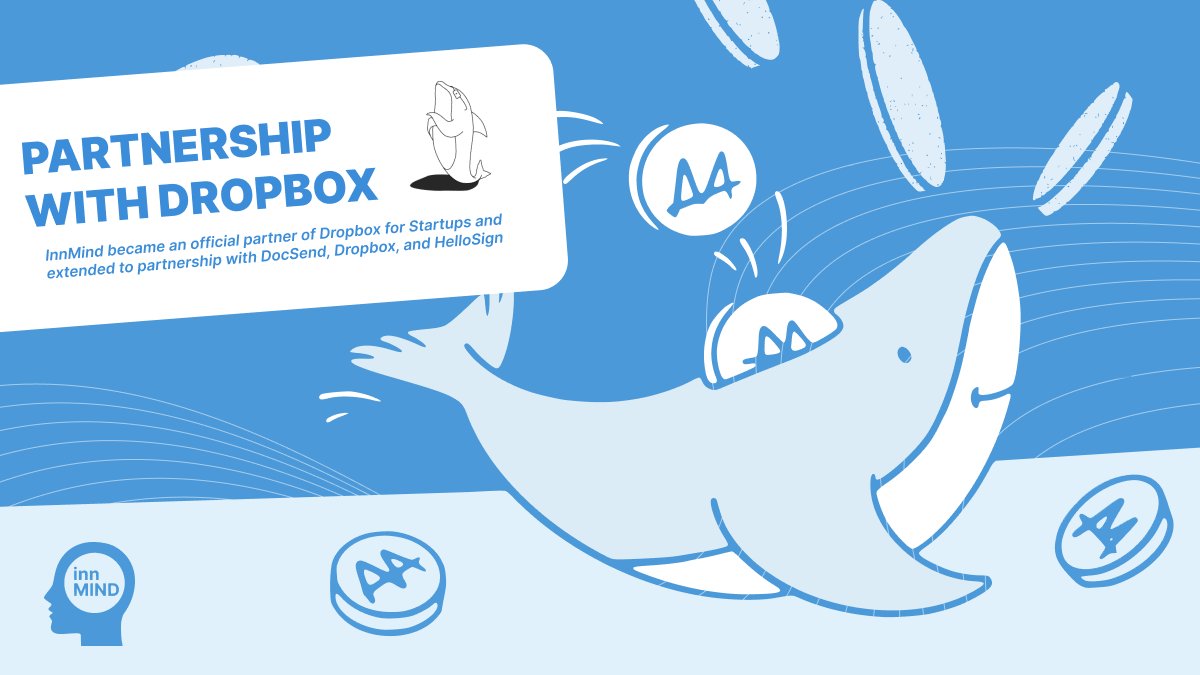 InnMindcom's tweet photo. We are excited to join #Dropbox for #Startups as a partner, together with #DocSend, #Dropbox, and #HelloSign. And provide new amazing perks for startups on #InnMind platform:
💹 Up to 90% off @DocSend
💹 Up to 50% off annual @HelloSign  
💹 40% off annual subscription of @Dropbox https://t.co/9Ni0F9TAnb