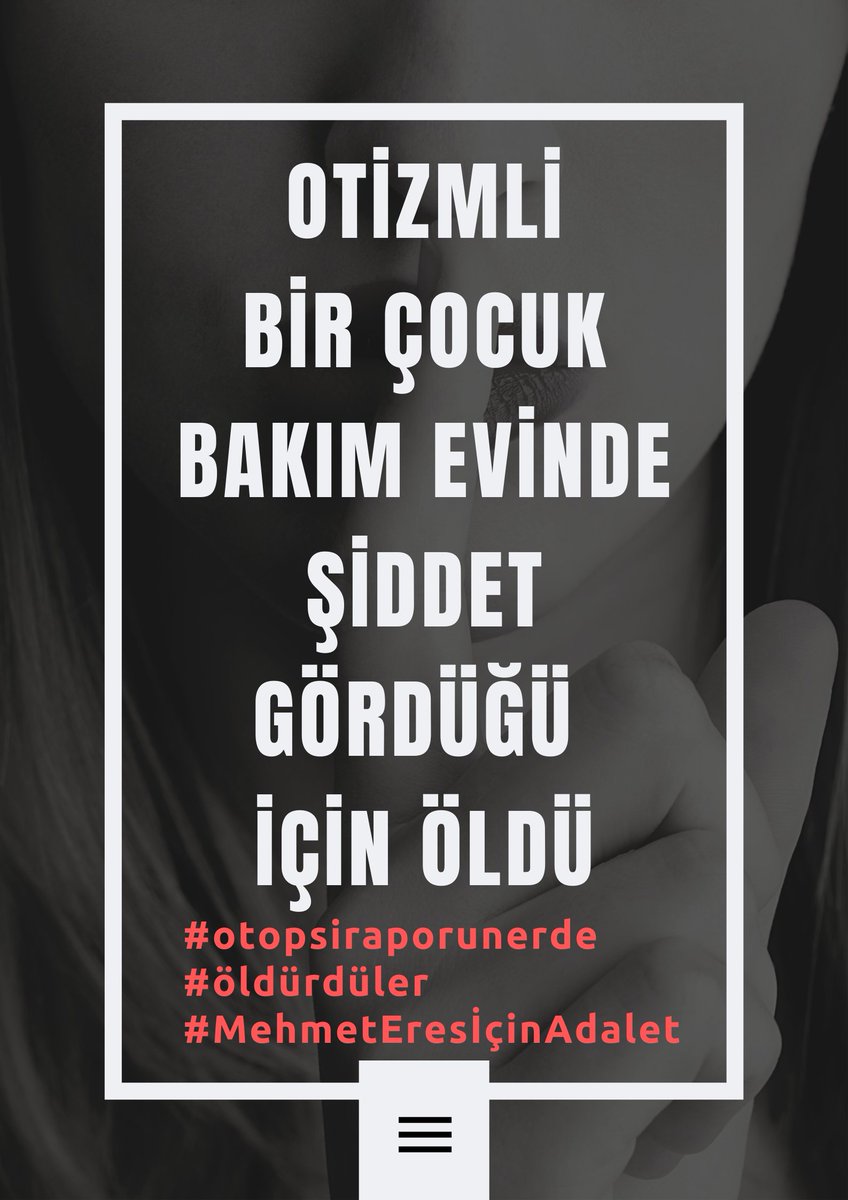 ritmikharekett's tweet photo. Adaletin sağlanmasını istiyoruz
#otopsiraporunerde
#öldürdüler
#MehmetEresİçinAdalet https://t.co/pNmR2uBZdK