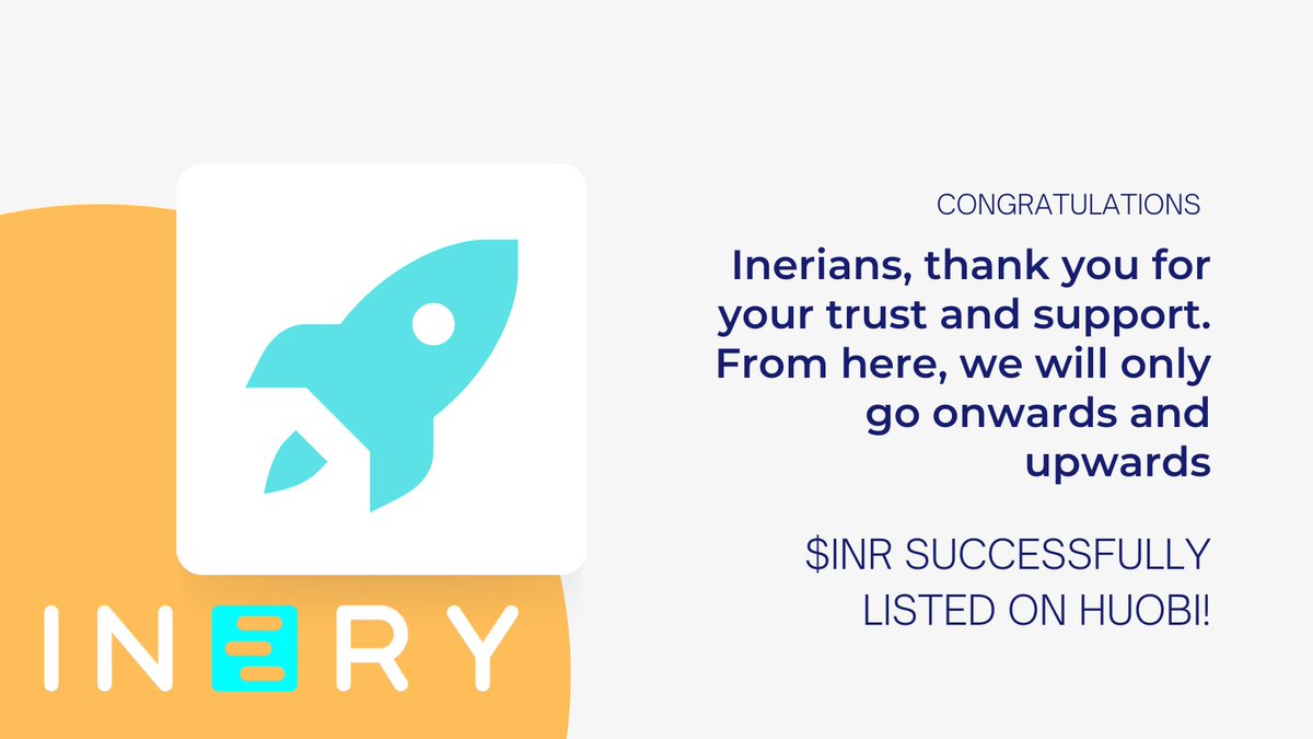 IneryDLT's tweet photo. #Inerians, today we reached an important milestone in our journey to upgrade #web3 and it could not have been possible without you. Thank you for your trust and support in us. Onwards and upwards
$INR  #Inery #Crypto #newlistings #cryptotrading https://t.co/tiGFEJfuqz