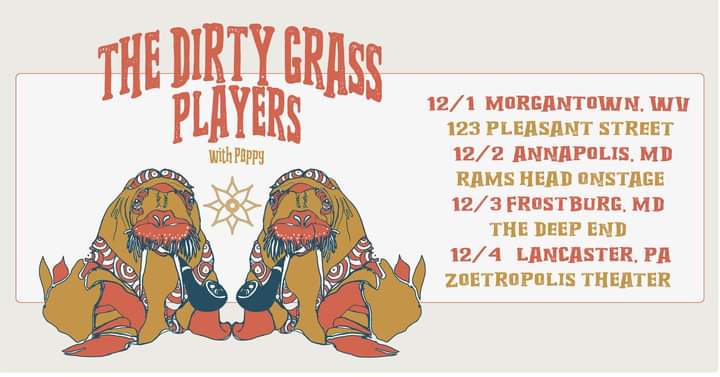 123pleasant's tweet image. JUST ANNOUNCED!! The Dirty Grass Players are coming 123 Pleasant Street in Morgantown with their good bud Pappy from Cabinet. Tour stops in Morgantown Thursday December 1st. Tickets are on sale now!
@dirtygrassplayers