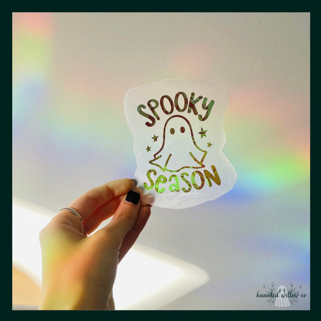hauntedwillowco's tweet photo. Along with our Totes, you'll find brand new Suncatchers in our Halloween Collection!

Available in three designs: Spooky Season Ghost, "Talk Spirit to Me", and Bats! Or, if you're indecisive like me, there will be a bundle option for all three

Available soon! https://t.co/NOWf1csdAW