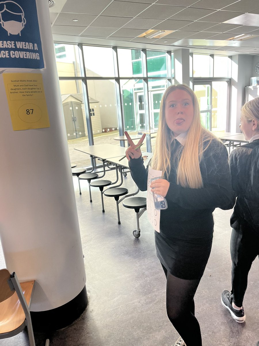 GreenwoodMaths's tweet photo. S1 had great fun in the auditorium today! They were taking part in a treasure hunt for #scottishmathsweek #greenwoodmaths https://t.co/1iSkhWuyN1