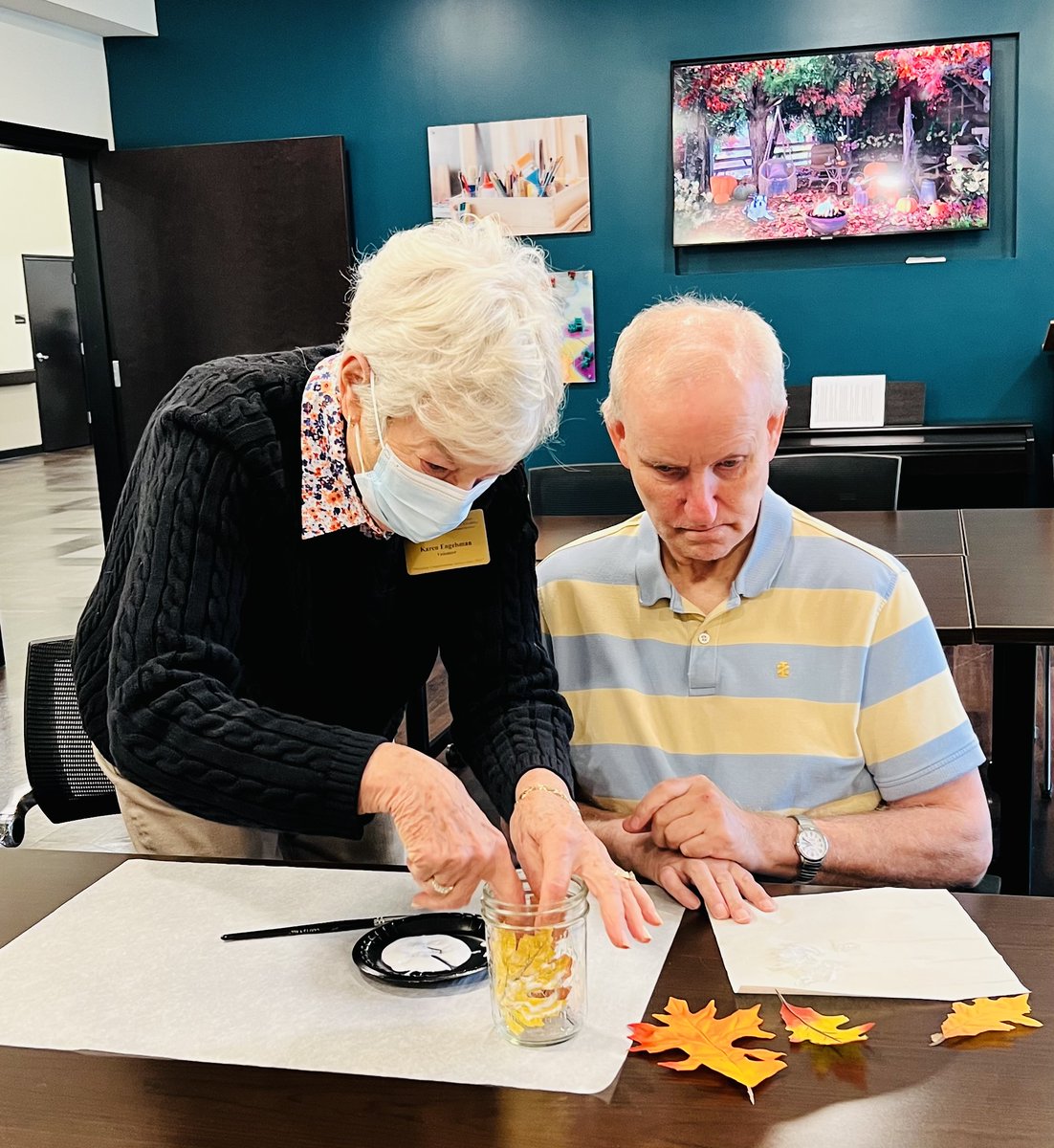 Our artisans were busy at work creating fall-inspired luminaries. 🕯️🍂 #TrilogyLiving