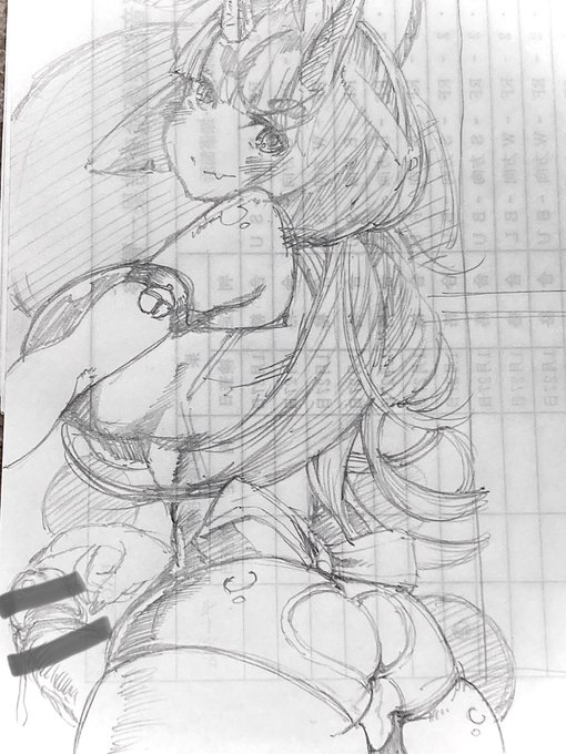 今夜の脱線落描き
ふたなり鬼娘👹_(┐「ε:)_
これはペン入れしたい 